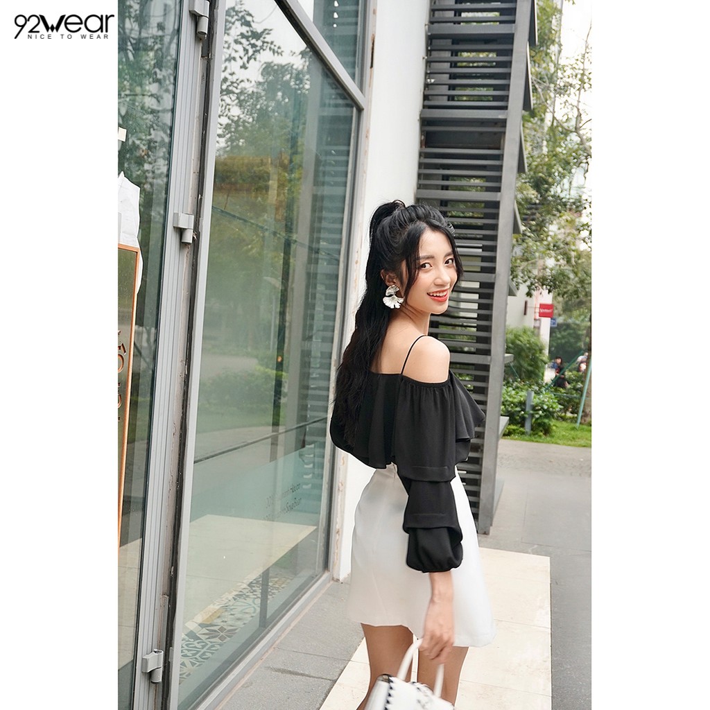 Chân váy ngắn 92WEAR dáng A cơ bản JAW0124 | BigBuy360 - bigbuy360.vn