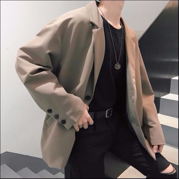 Áo khoác blazer dáng rộng phong cách retro Hồng Kông thời trang xu hướng cho học sinh