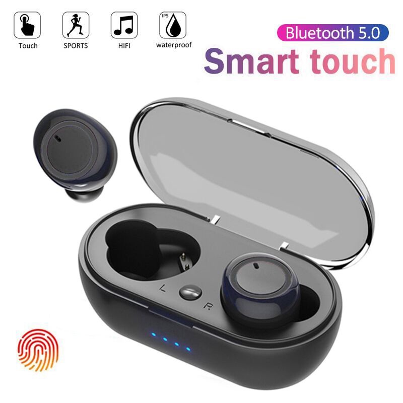 Tai Nghe Nhét Tai Y50 TWS Bluetooth Không Dây Chống Ồn Chống Thấm Nước Có Micro Cho Điện Thoại Thông Minh