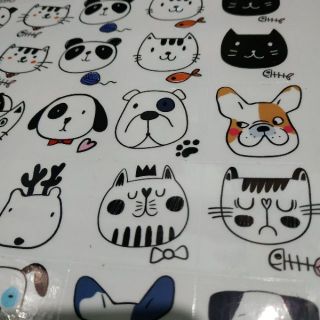 In sticker nhiều màu