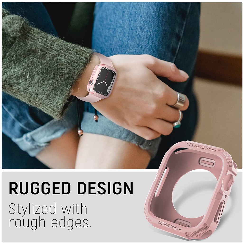 Ốp Tpu ChốNg SốC BảO Vệ Cho ĐồNg Hồ Apple Watch Series 7 6 5 4 Se iWatch 45mm 41Mm 40mm 44mm