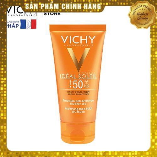 Vichy Ideal Kem Chống Nắng Chính Hãng Không Nhờn Rít SPF 50 UVA +UVB 50ml