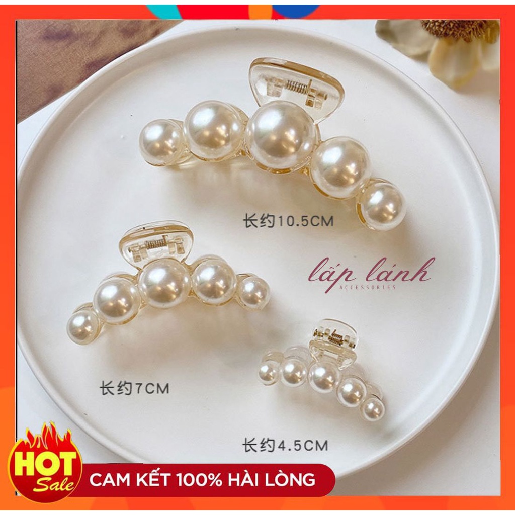 [HOT] KẸP TÓC KẸP CÀNG CUA ĐÍNH HẠT NGỌC NHÂN TẠO SANG TRỌNG THỜI TRANG PHONG CÁCH HÀN QUỐC 214KTOCN