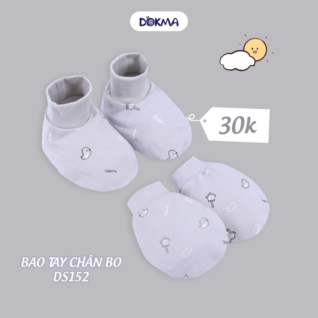 [FREESHIP] Bao chân tay dày bo cho bé/trẻ sơ sinh 0-12 tháng tuổi Dokma DS152