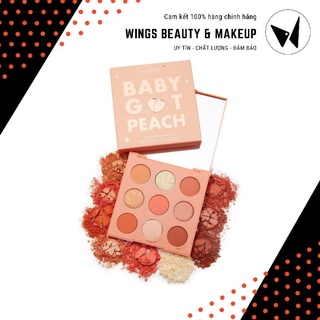 COLOURPOP - Bảng phấn mắt Baby Got Peach Pressed Powder Palette