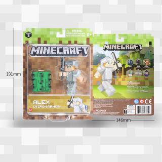 Bộ đồ chơi búp bê nhựa hình phong cách game minecraft