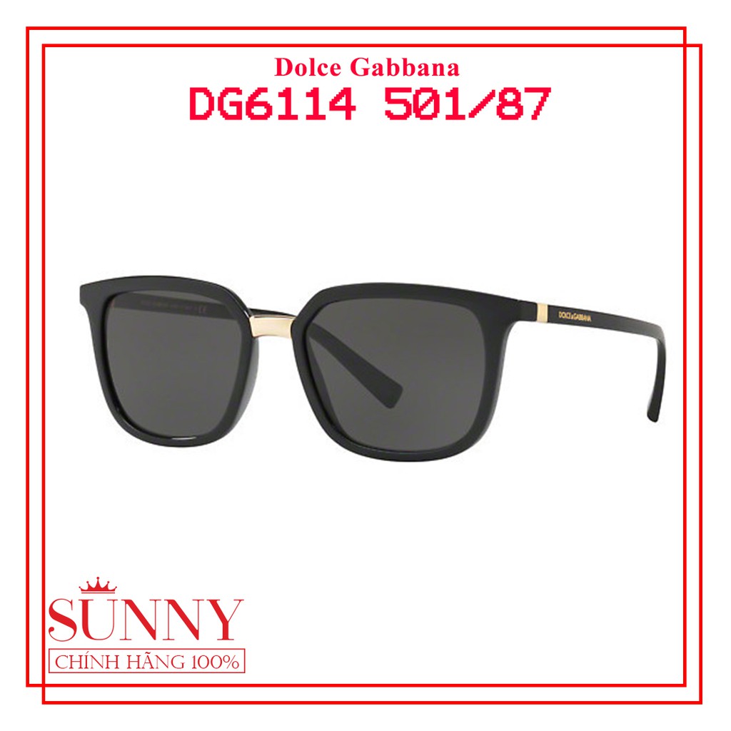 Kính mát chính hãng Dolce Gabbana DG6114 màu sắc thời trang, thiết kế dễ đeo bảo vệ mắt