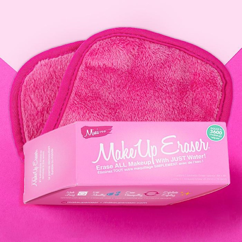 The Original Makeup Eraser ✨ Khăn tẩy trang siêu xịn - Mini Pink (kích thước khoảng 20cm x 8cm)