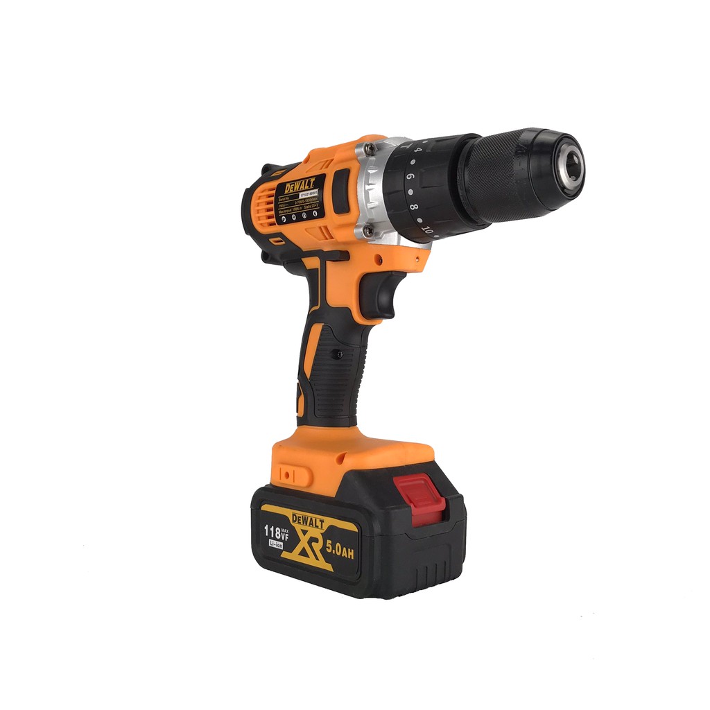 Máy khoan búa đa năng đầu 13mm dùng pin Dewalt BỘ 2 PIN lõi đồng bảo hành 6 tháng