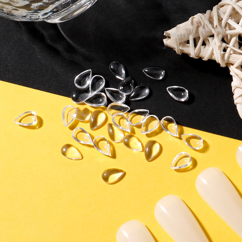 Bộ 100 Phụ Kiện Trang Trí Móng Tay Tạo Hiệu Ứng 3D Bằng Nhựa Resin