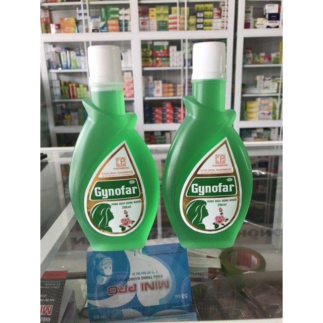 Gynofar hỗ trợ  mẩn ngứa dị ứng dung dịch vệ sinh phụ nữ chai 250_500ml