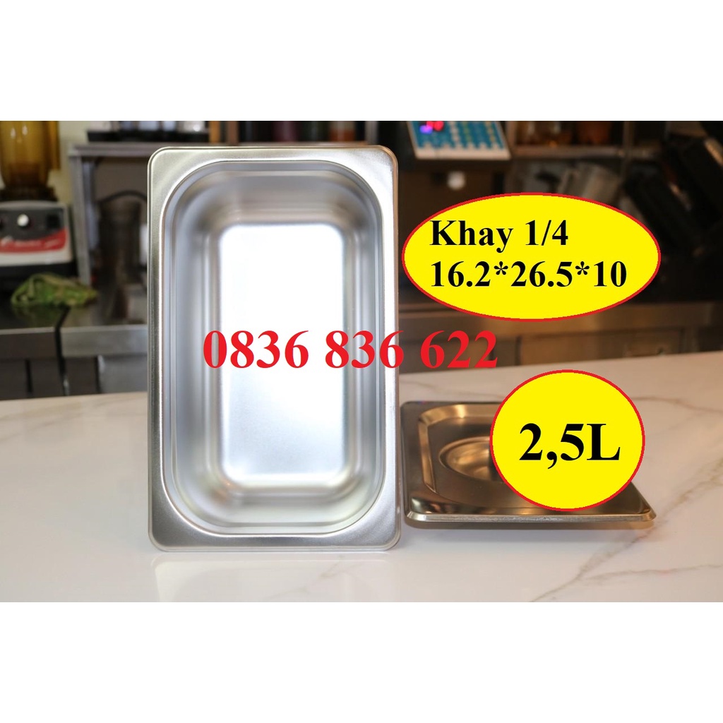 Khay Topping Inox (Có Nắp)