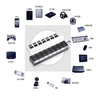 hub 7 cổng usb 2.0 tốc độ cao có công tắc