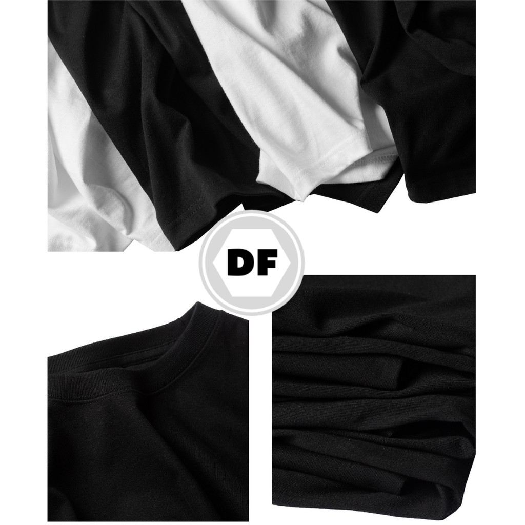 Áo Thun Trơn Cổ Tròn Cho Nam Nữ Hàng Đẹp Vải Cotton Thoáng Mát Trẻ Trung Năng Động 2 Màu Trắng Đen | DF.Unisex | BigBuy360 - bigbuy360.vn