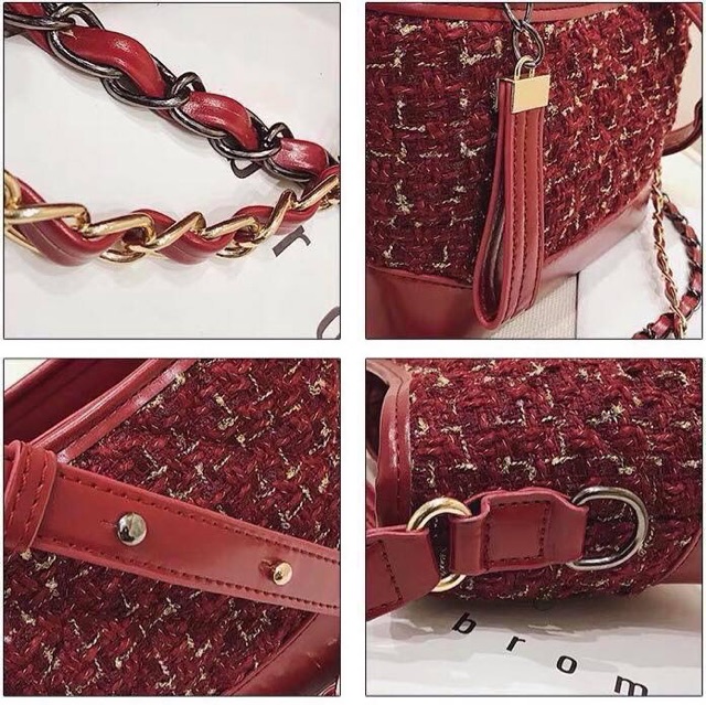 ORDER - Túi C.Gabrielle dạ tweed hàng cao cấp sale - CLIP HÀNG VỀ