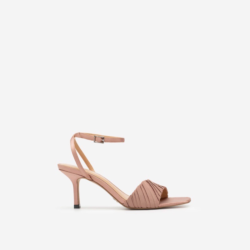 ❤ ❤. ❤. NEW HOT- VASCARA- Giày Ankle Strap Quai Ngang Xếp Ly - SDN 0691 - Màu Hồng Đậm