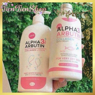 Bộ đôi tắm trắng + Sữa dưỡng trắng da Alpha Arbutin Thái Lan .