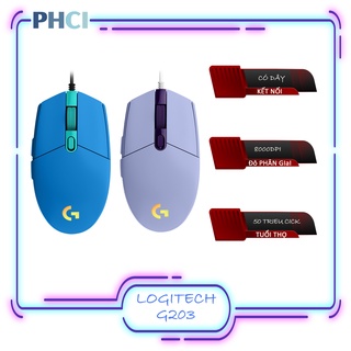 Chuột gaming logitech g203 lightsync rgb