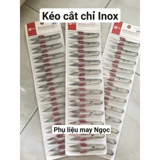 Kéo bấm cắt chỉ Inox trắng