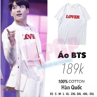 B.T.S Áo phông không cổ ngắn tay