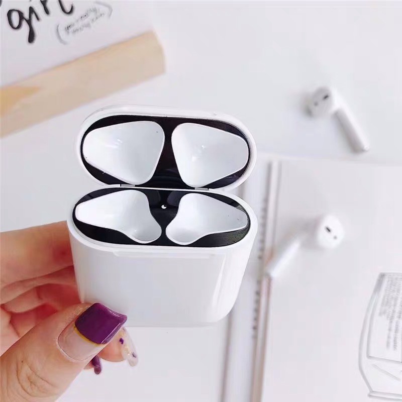 Miếng dán nam châm chống bụi, chống bẩn cho AirPods 1 2