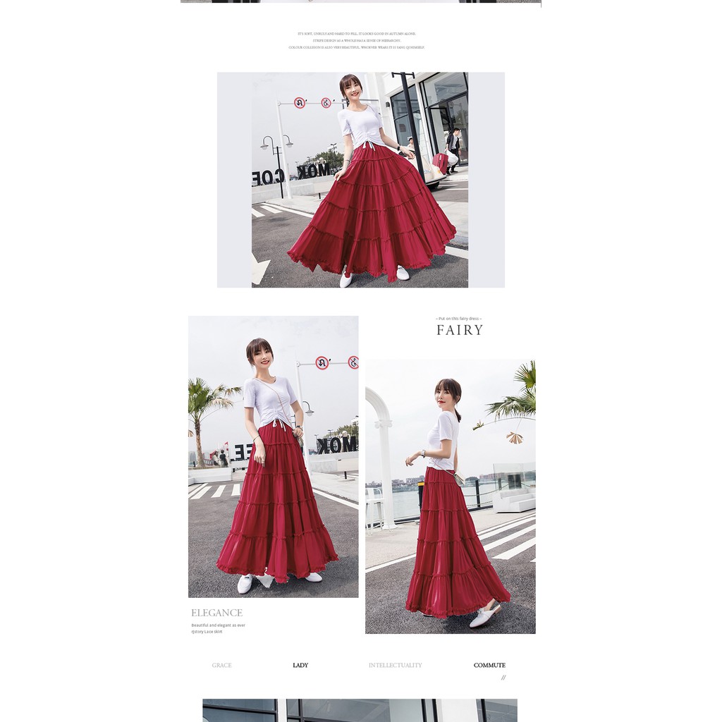 Chân Váy Xoè Dài Boho ❤️FREESHIP❤️Thổ Cẩm | BigBuy360 - bigbuy360.vn