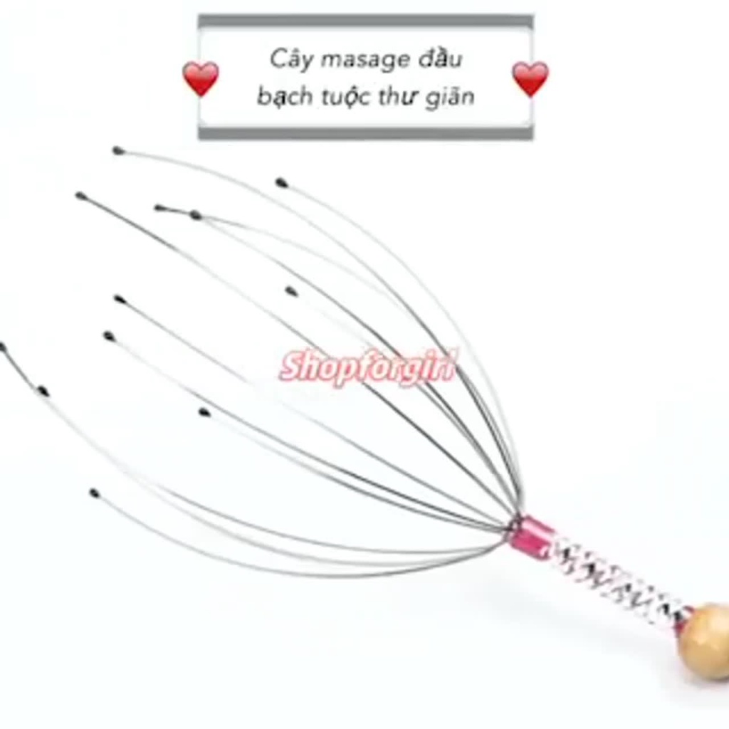 Cây Massage Đầu Cây Massage Bạch Tuộc Dụng Cụ Mát Xa Đầu Thư Giãn Giảm Căng Thẳng