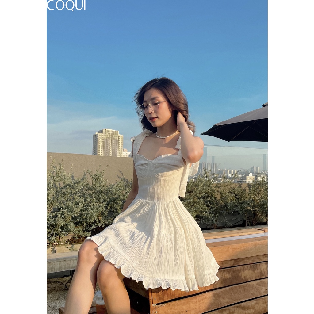 COQUI - Váy hai dây nột nơ cúp ngực - Olivia Dress