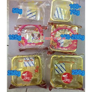 Bộ 10 khay, túi dán, hút ẩm đựng bánh trung thu