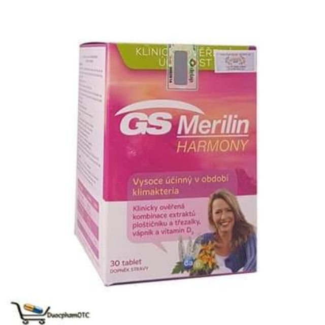 Thực phẩm MERILIN HARMONY giảm triệu trứng bốc hỏa,giảm ham muốn ,rối loạn giấc ngủ,loãng xương.