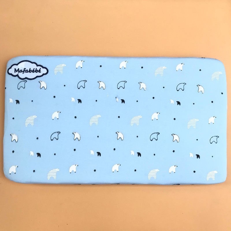 Gối Cao Su Non MAFABEBE Có Lỗ Thông Hơi Thoáng Khí, Chống Bẹp Đầu Cao Cấp Cho Bé