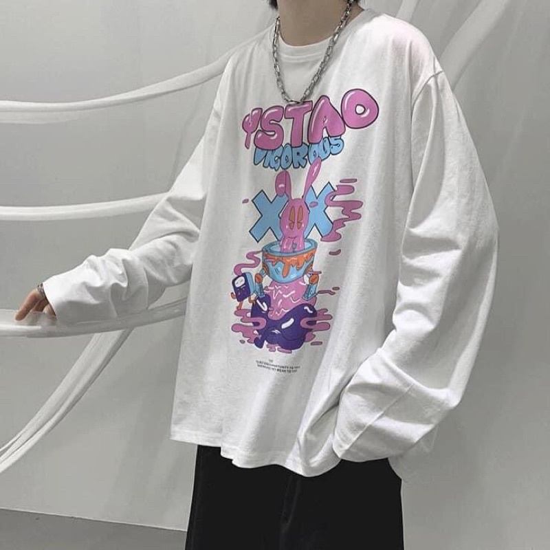 Áo LongTee OverSize Thỏ Ảnh Thật