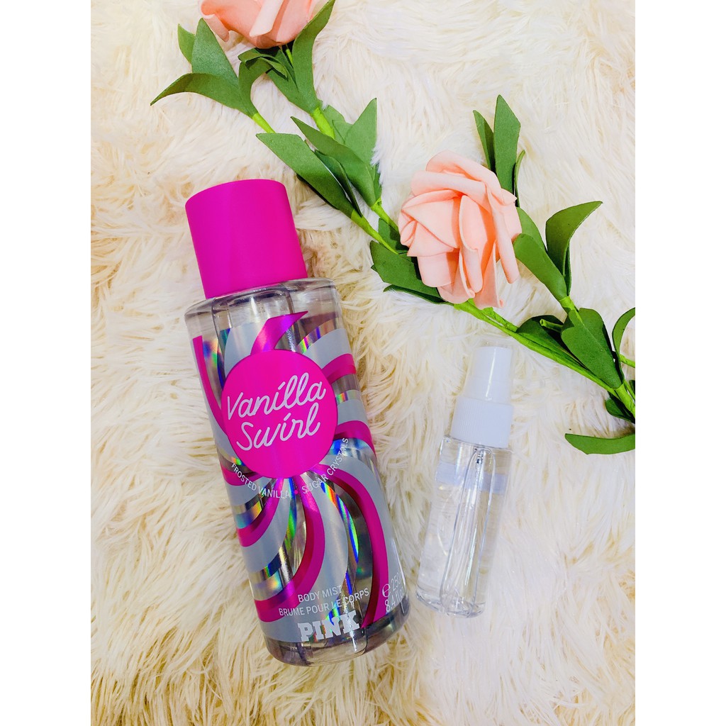 [Auth][ Tester 30ml] Xịt thơm lưu hương toàn thân Victoria Secret Pink - Vanilla Swirl