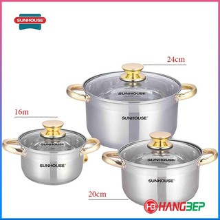 BỘ NỒI 5 ĐÁY SUNHOUSE SHD 781