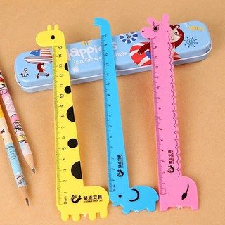 Thước kẻ động vật hình con hươu dễ thương 15cm