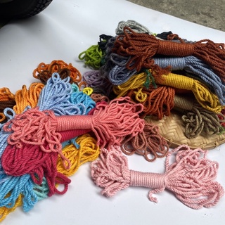 [Bó 10 mét]  Dây cotton macrame nhiều màu - 3mm - Sợi 3 xoắn