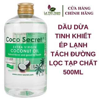 Dầu dừa tinh khiết Coco Secret Lọ 500ml - Mua Kèm Hấp Dẫn - Khỏe Đẹp Từ Trong Ra Ngoài