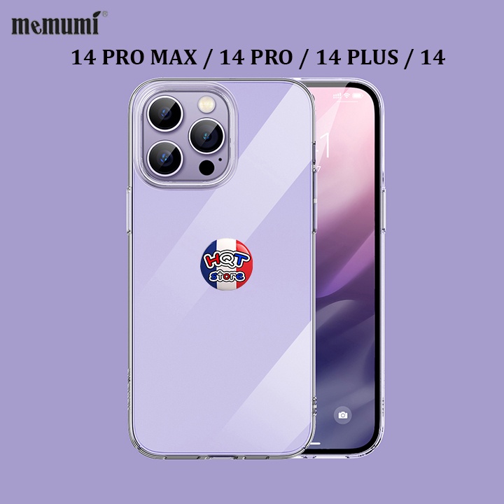 Ốp lưng trong suốt Memumi Clear cho IP 14 Pro Max / 14 Pro / 14 Plus / 14