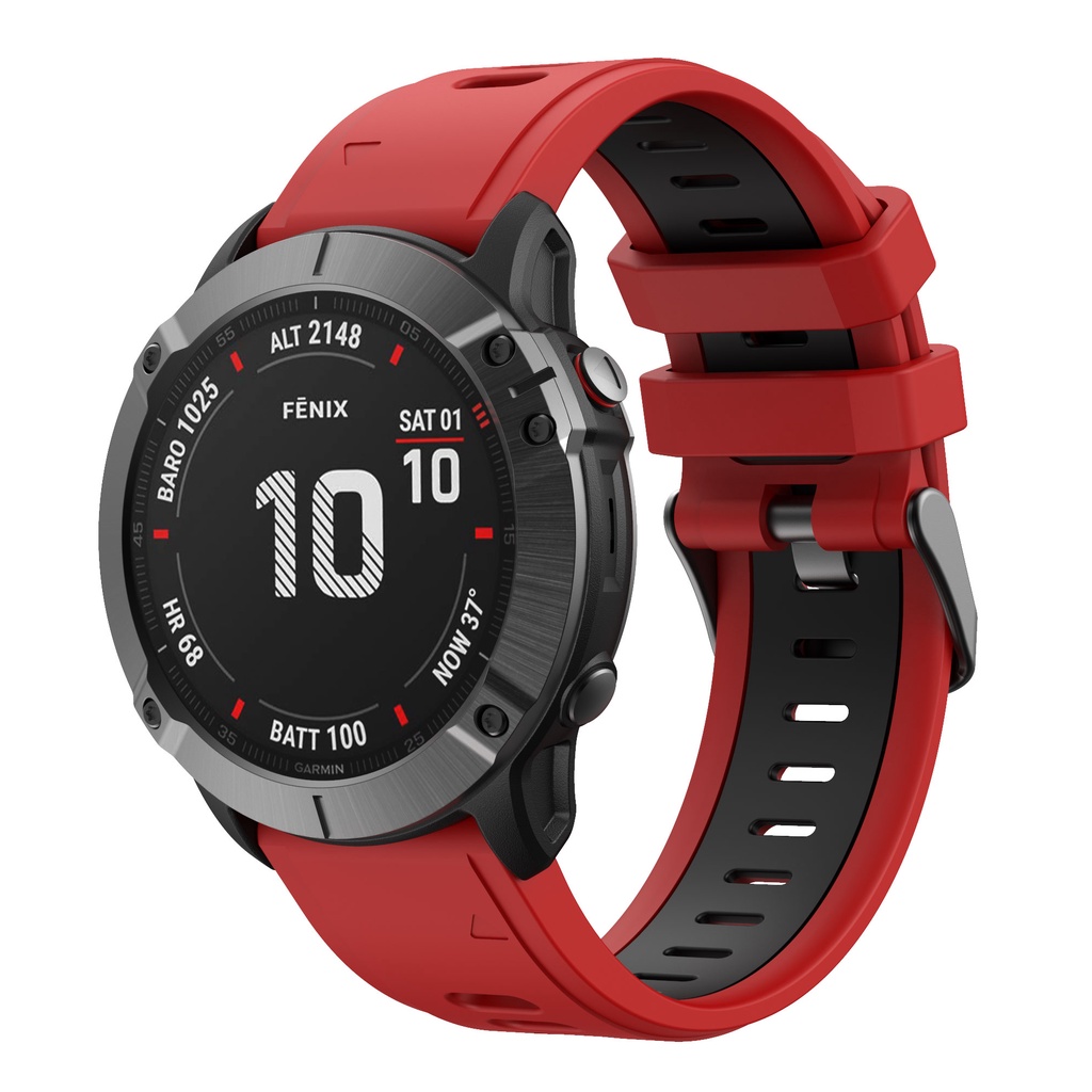 Dây Đeo Silicon Mềm 22mm Tháo Lắp Nhanh Cho Đồng Hồ Thông Minh Garmin Fenix 6