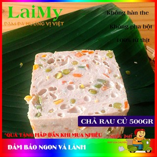 Chả lụa rau củ nhà làm Lai My ngon 500gr, KHÔNG hàn the, KHÔNG pha bột, an toàn. CHỈ GIAO HÀNG TẠI TP.HCM - LAIMYSHOP