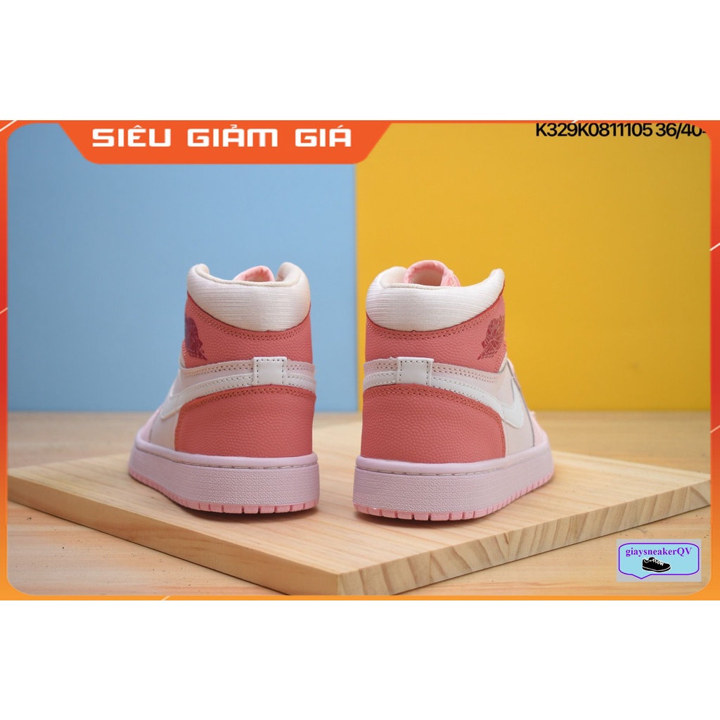 Giày Jordan 1 Mid Digital Pink Hồng siêu đẹp, giày thể thao hot hit dành cho nữ