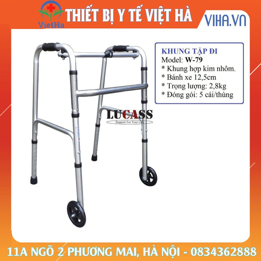 Khung tập đi bánh xe lớn Lucass W79