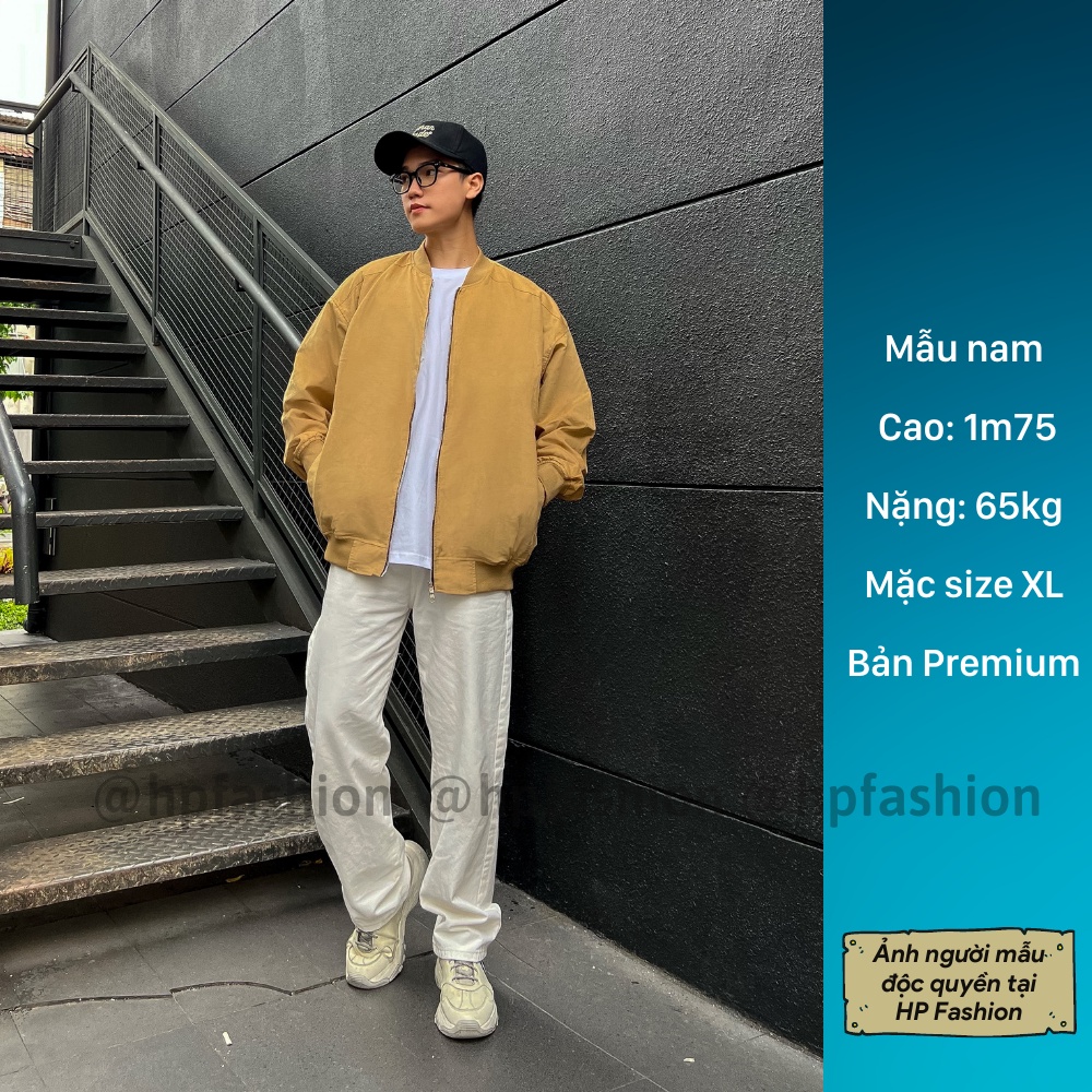 Áo khoác bomber trơn chất nhung tăm cao cấp phong cách Hàn Quốc form unisex nam nữ - B01 - Happy Style