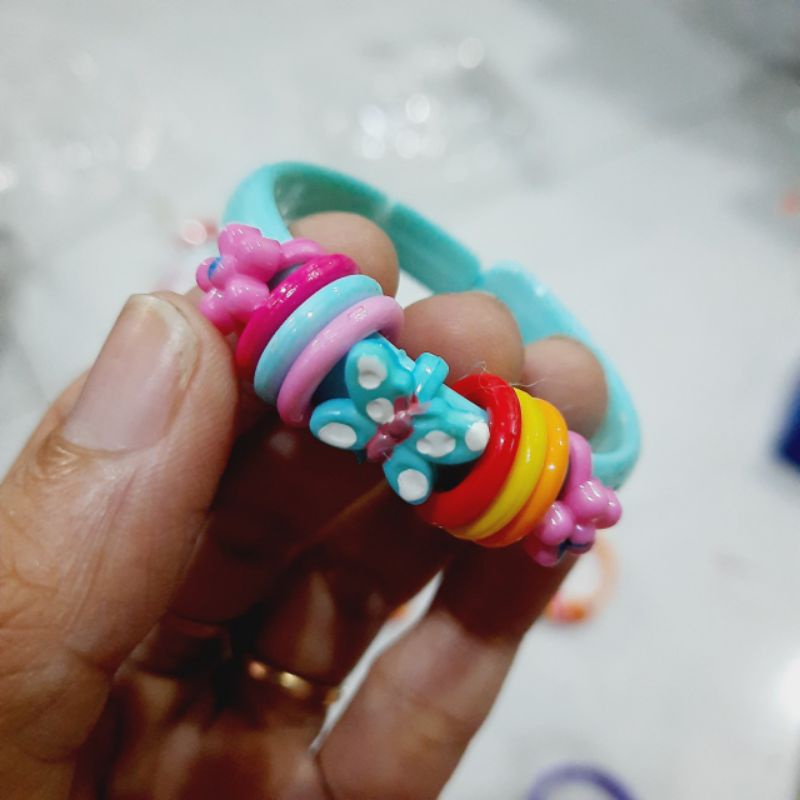 Vòng đeo tay hình mèo kitty/táo/chuột/bọ