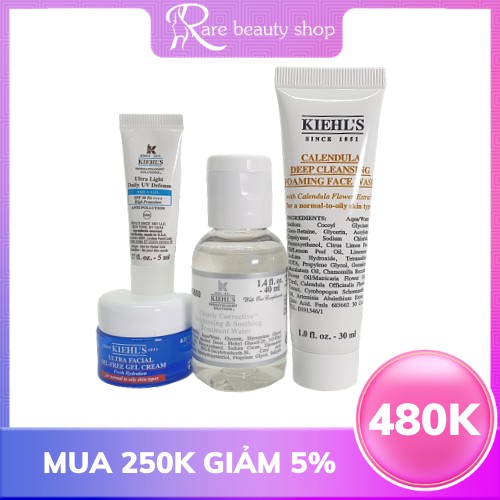 (Duty free) Set Kiehl's mini size duty (số 2)