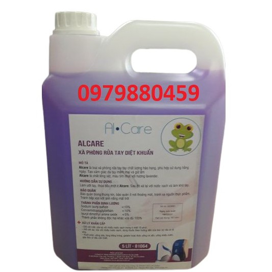 Nước rửa tay diệt khuẩn, xà bông rửa tay Alcare 5L, không hại da