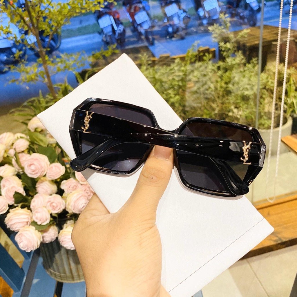 Kính mát nam nữ thời trang cao cấp JJYLS252 gọng kim loại dạng xích - Mắt kính nữ sang chảnh, độc đáo