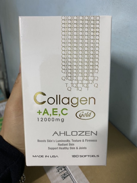 Viên Uống Collagen AEC AHLOZEN Đẹp Da Của Mỹ (12000mg x 180 viên)