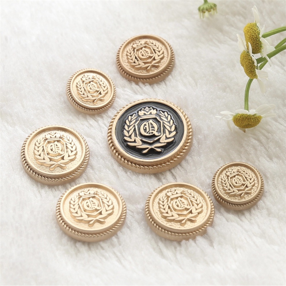 10 cái / lô 15/20 / 25mm Nút may cổ điển Nút kim loại tròn thời trang cho quần áo Phụ kiện may áo sơ mi Nút áo khoác