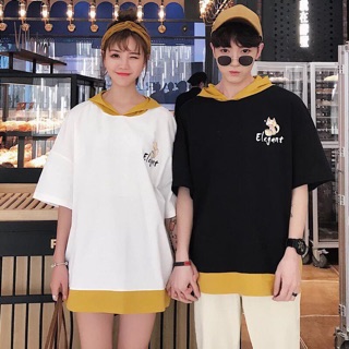 Áo hôdie tay lửng phối siêu cute